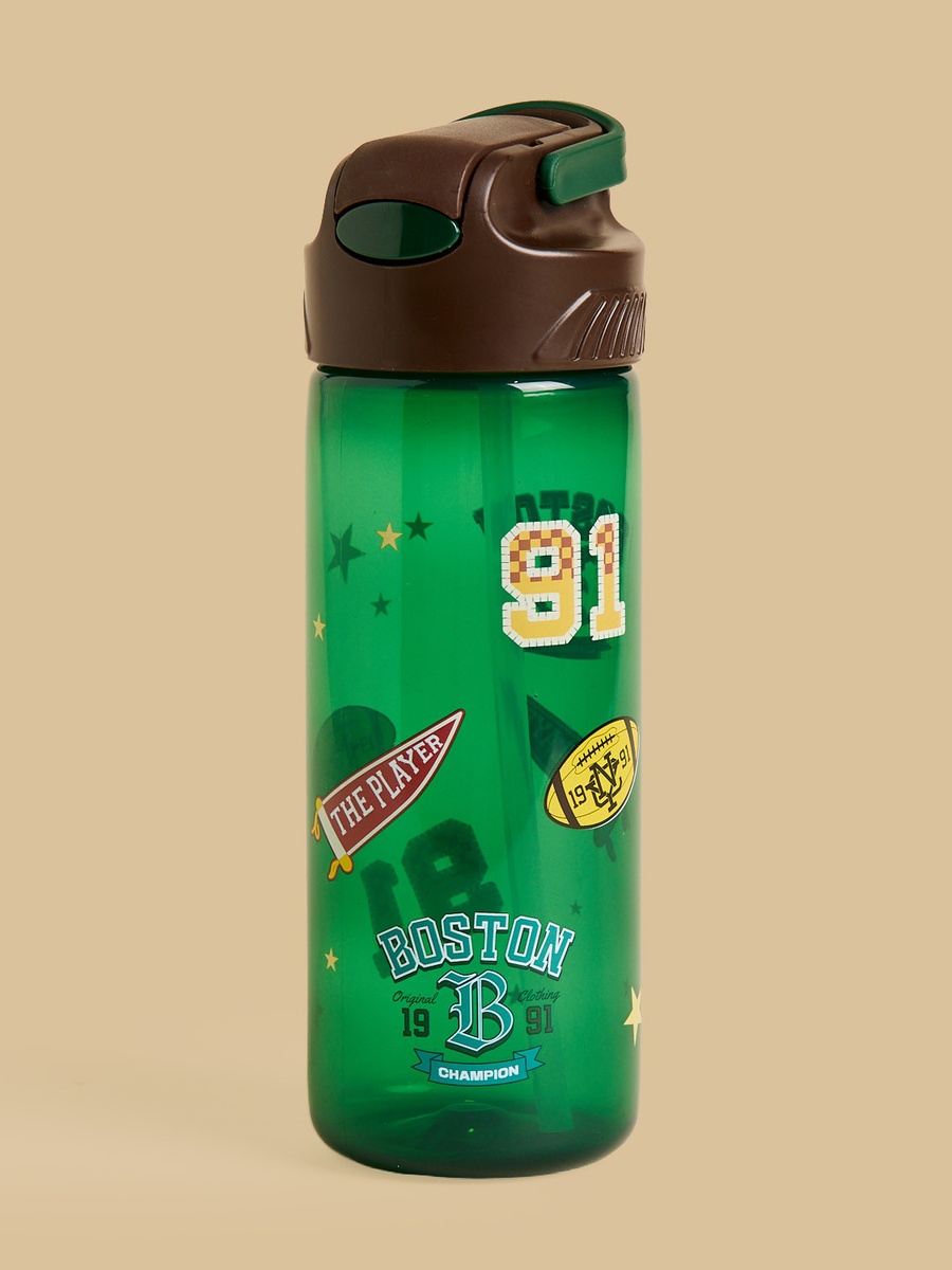 Boston Print Water Bottle - 600 ml