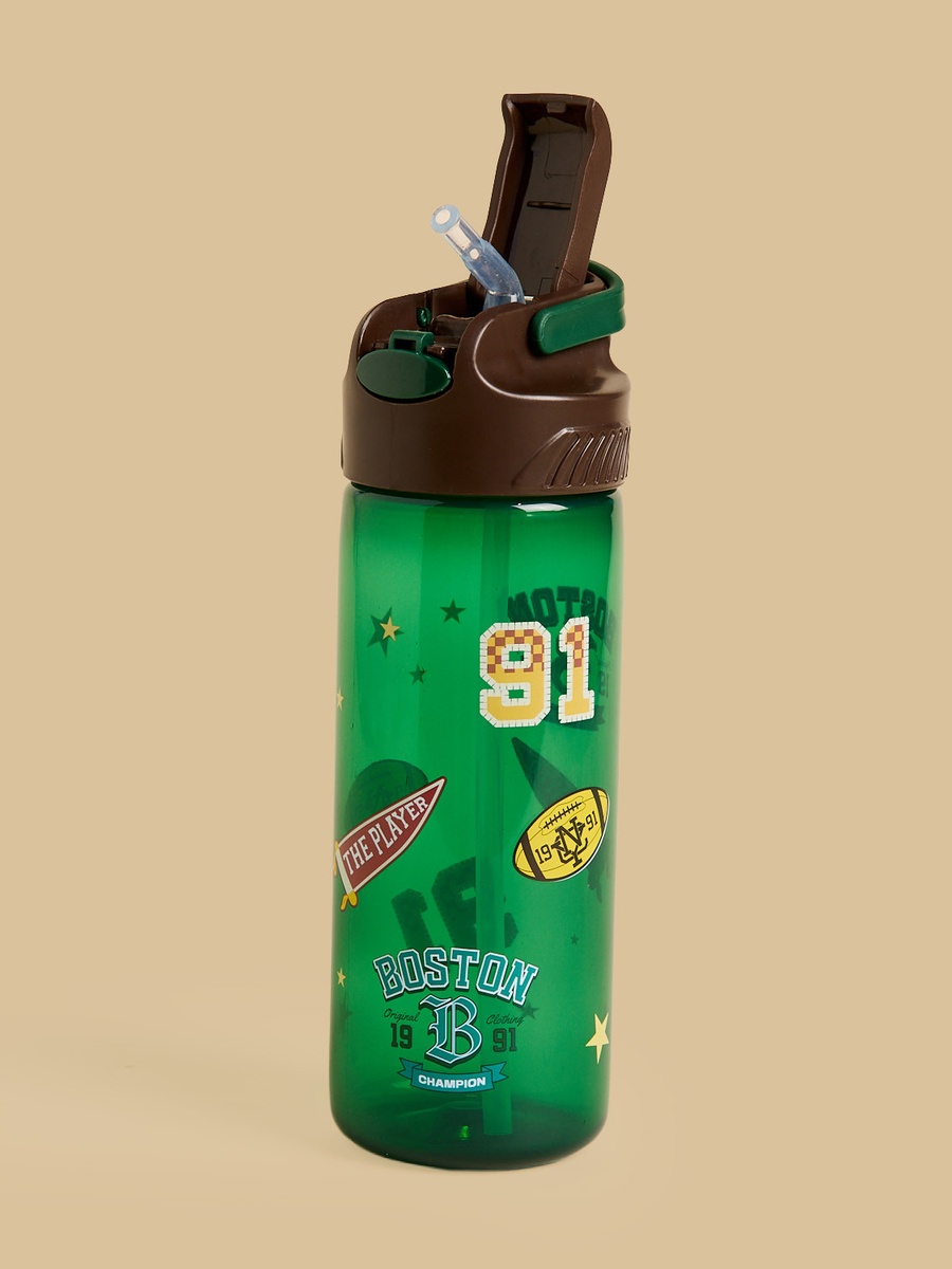 Boston Print Water Bottle - 600 ml