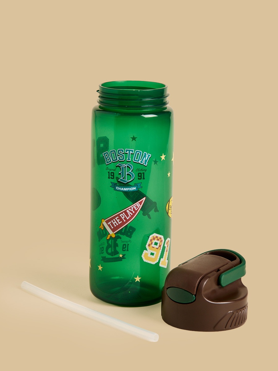 Boston Print Water Bottle - 600 ml