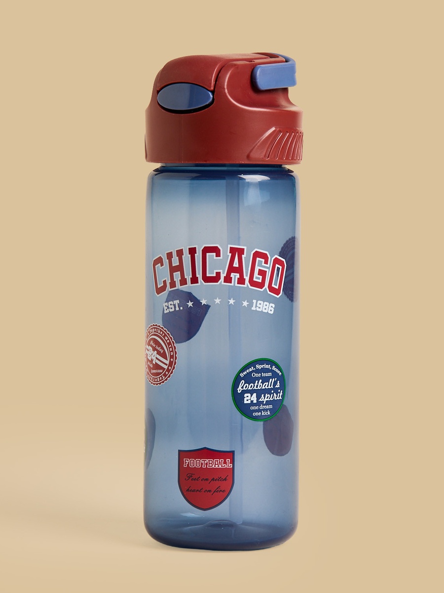 Chicago Print Water Bottle - 600 ml