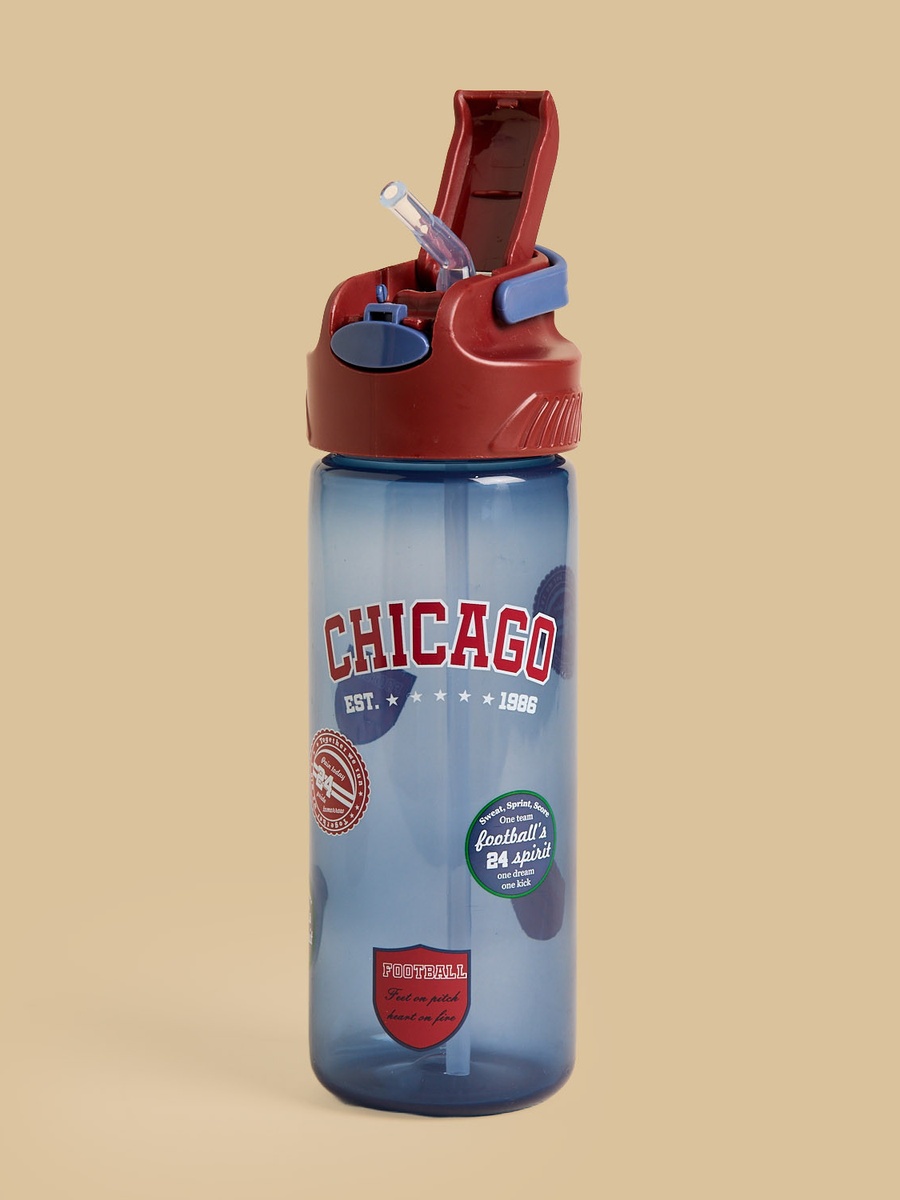 Chicago Print Water Bottle - 600 ml
