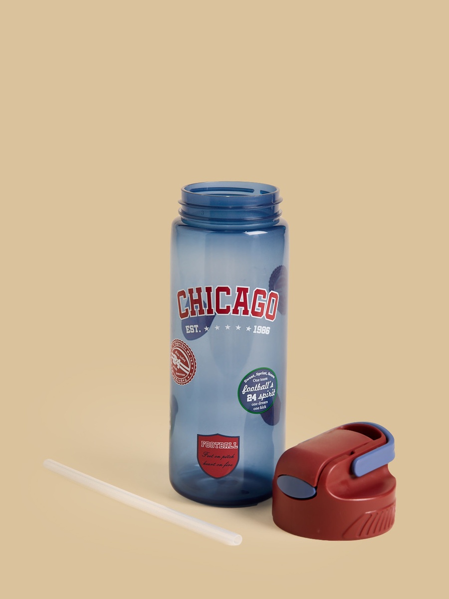 Chicago Print Water Bottle - 600 ml