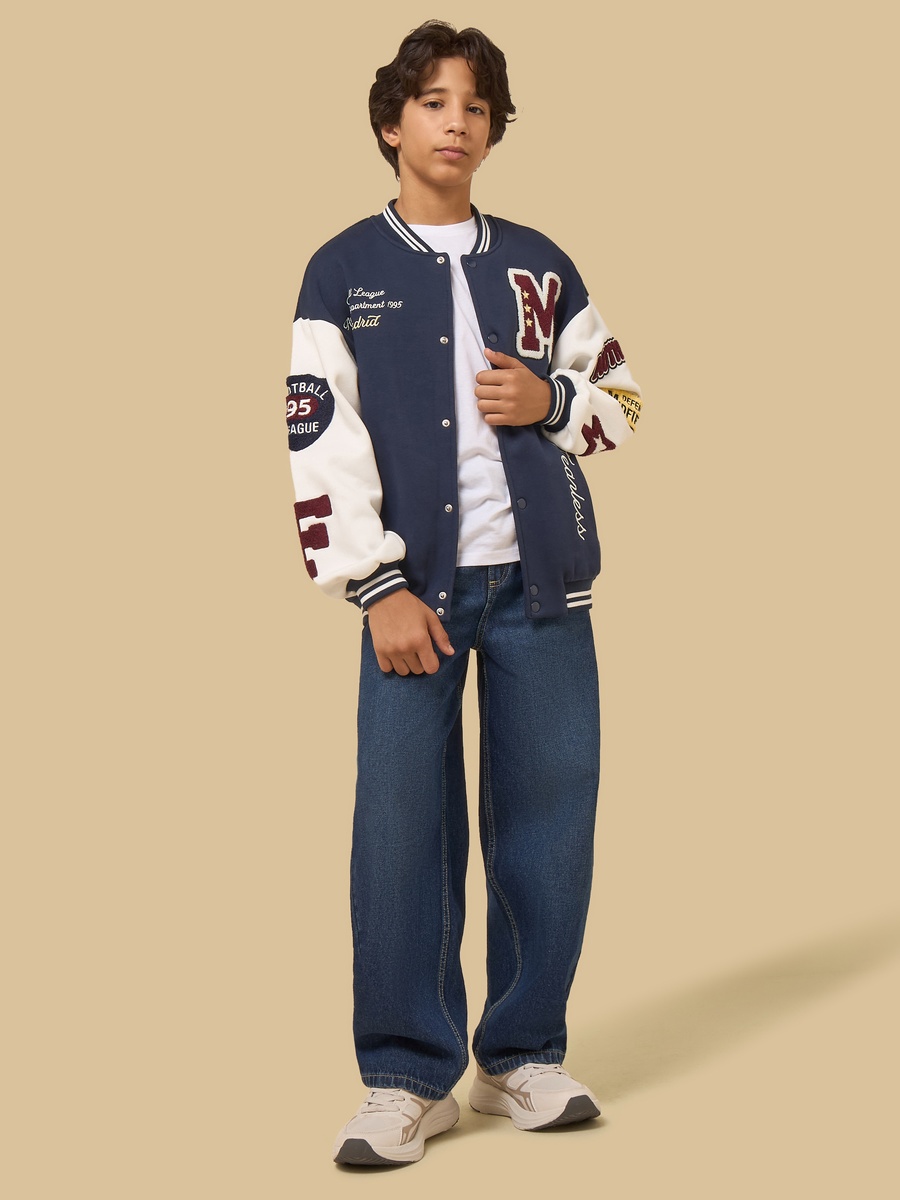 Varsity Applique Bomber Jacket