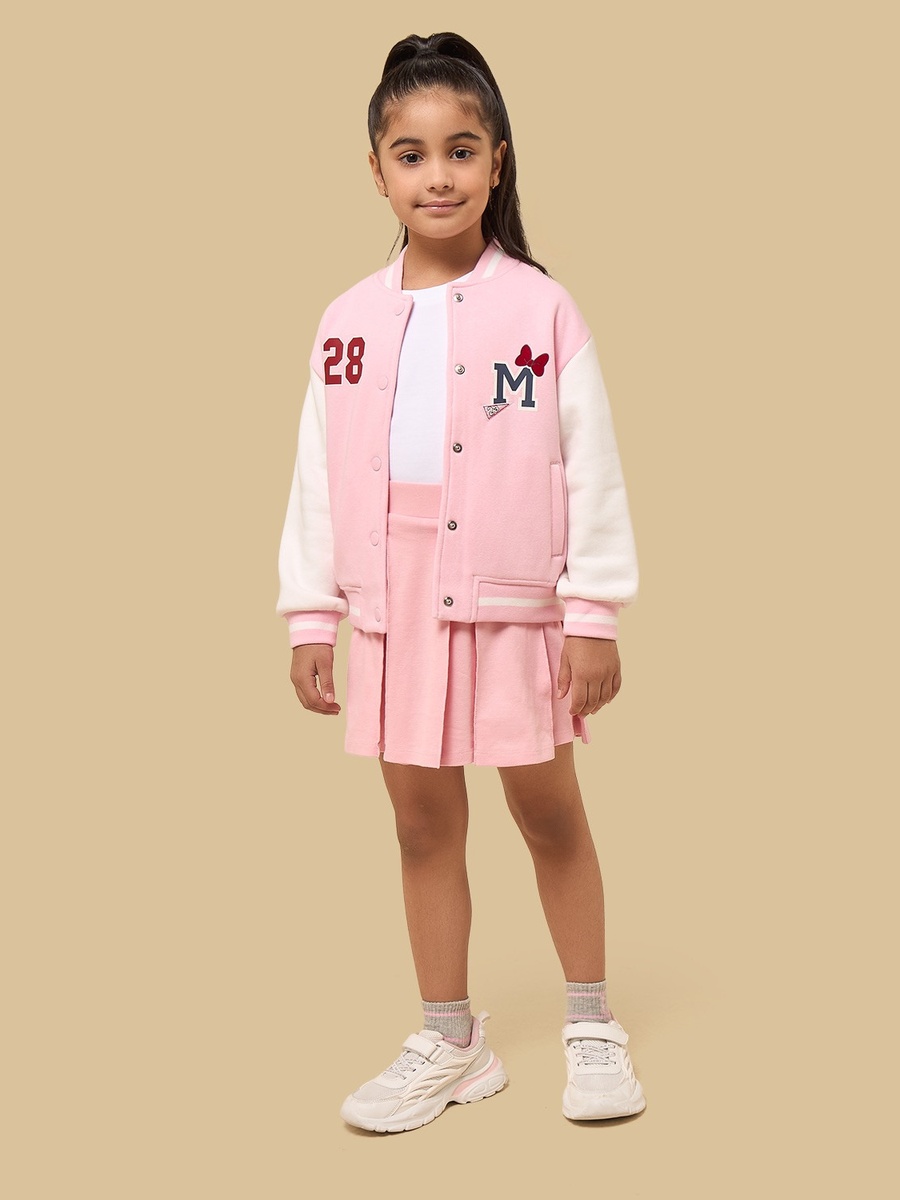 Minnie Mouse Embroidered Bomber Jacket