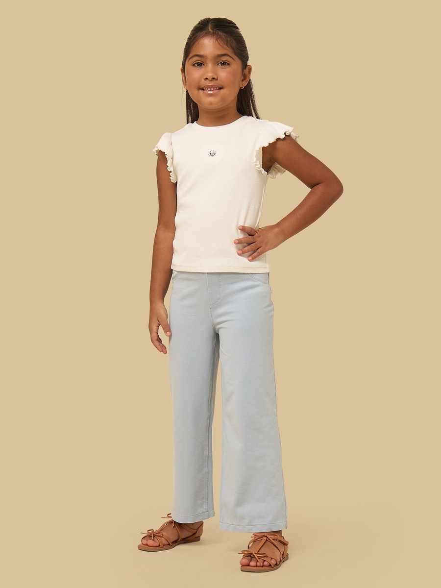 Mid-Rise Relaxed Fit Wide Leg Jeans
