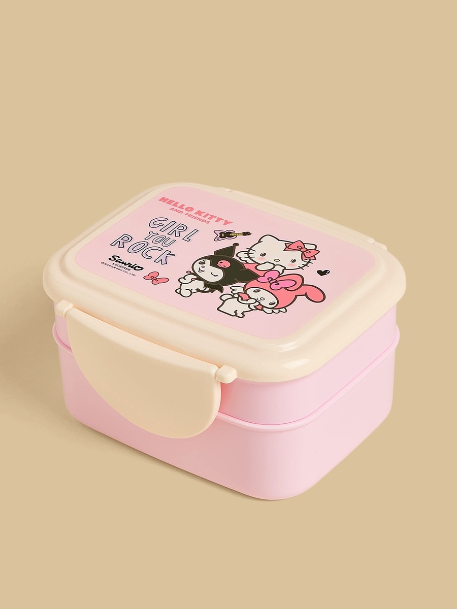 Hello Kitty and Friends Print Sandwich Box with Cutlery