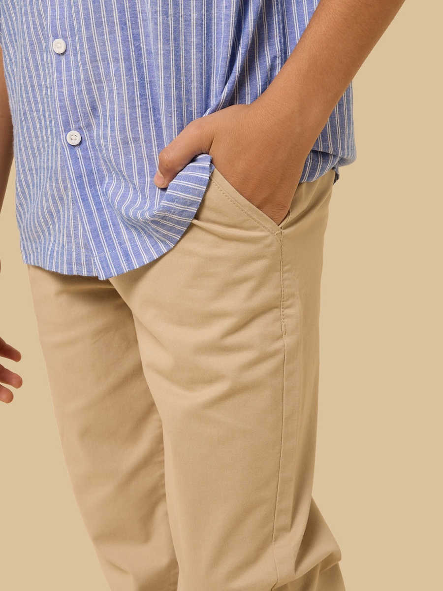 Straight Fit Cotton Chinos