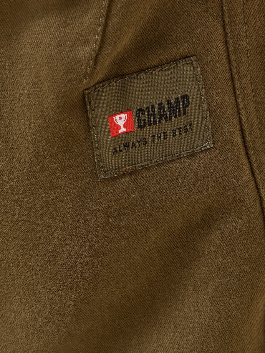Slogan Applique Barrel Fit Cotton Pants