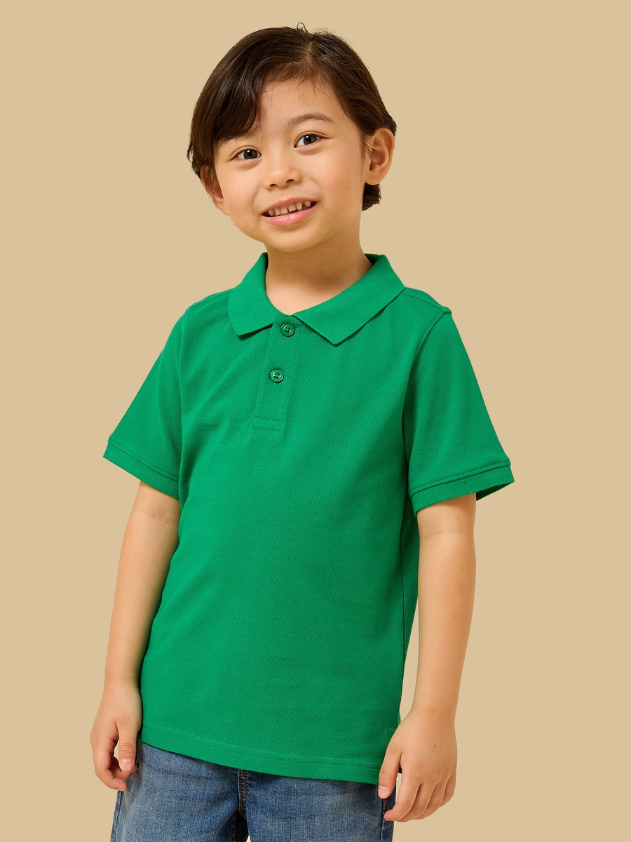 Textured Cotton Polo T-Shirt