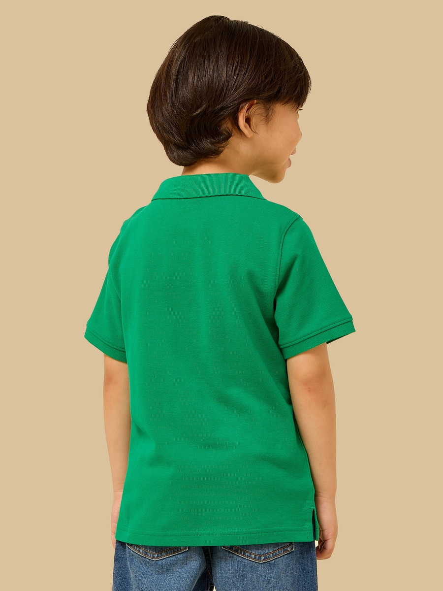 Textured Cotton Polo T-Shirt