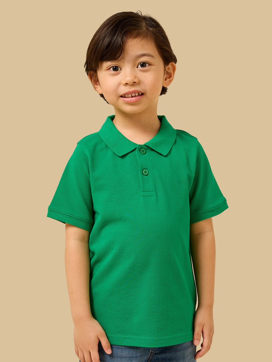 Textured Cotton Polo T-Shirt