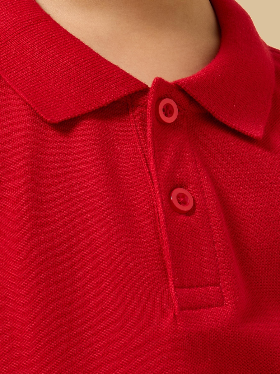 Textured Cotton Polo T-Shirt