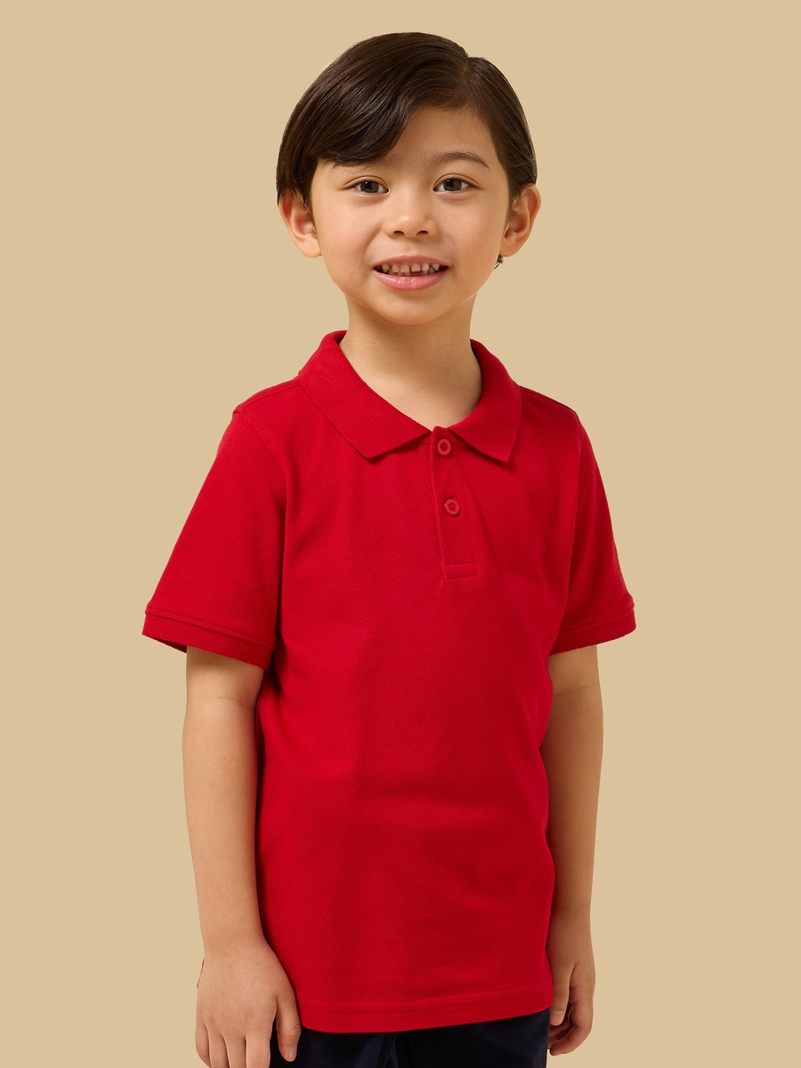 Textured Cotton Polo T-Shirt
