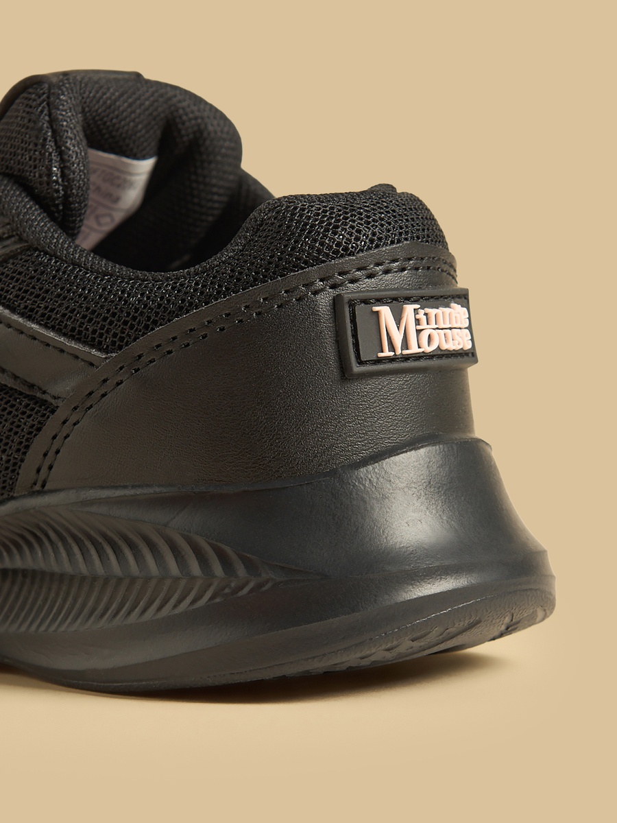 Minnie Mouse Accent Sports Shoes with Hook and Loop Closure