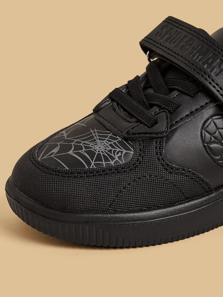 Spider-Man Print Sports Shoes with Hook and Loop Closure