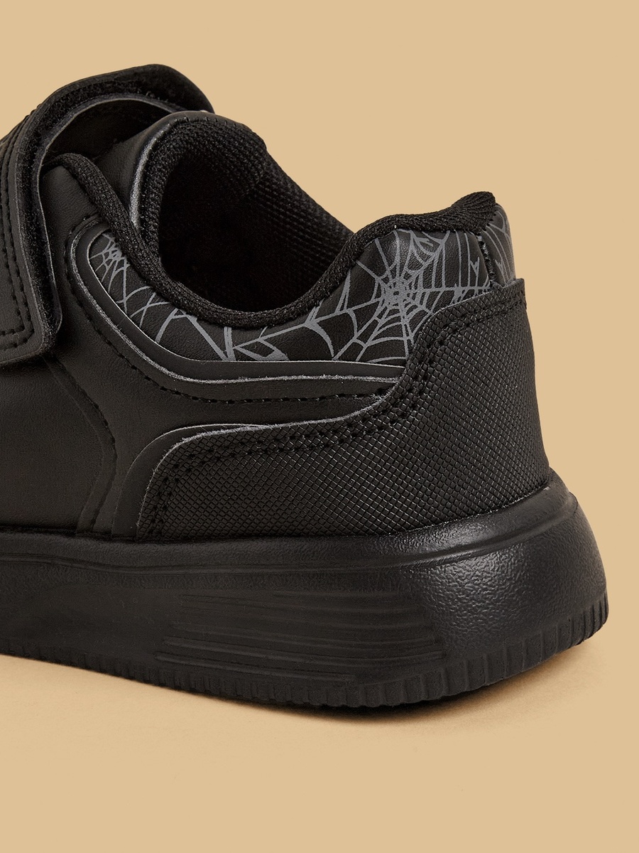 Spider-Man Print Sports Shoes with Hook and Loop Closure