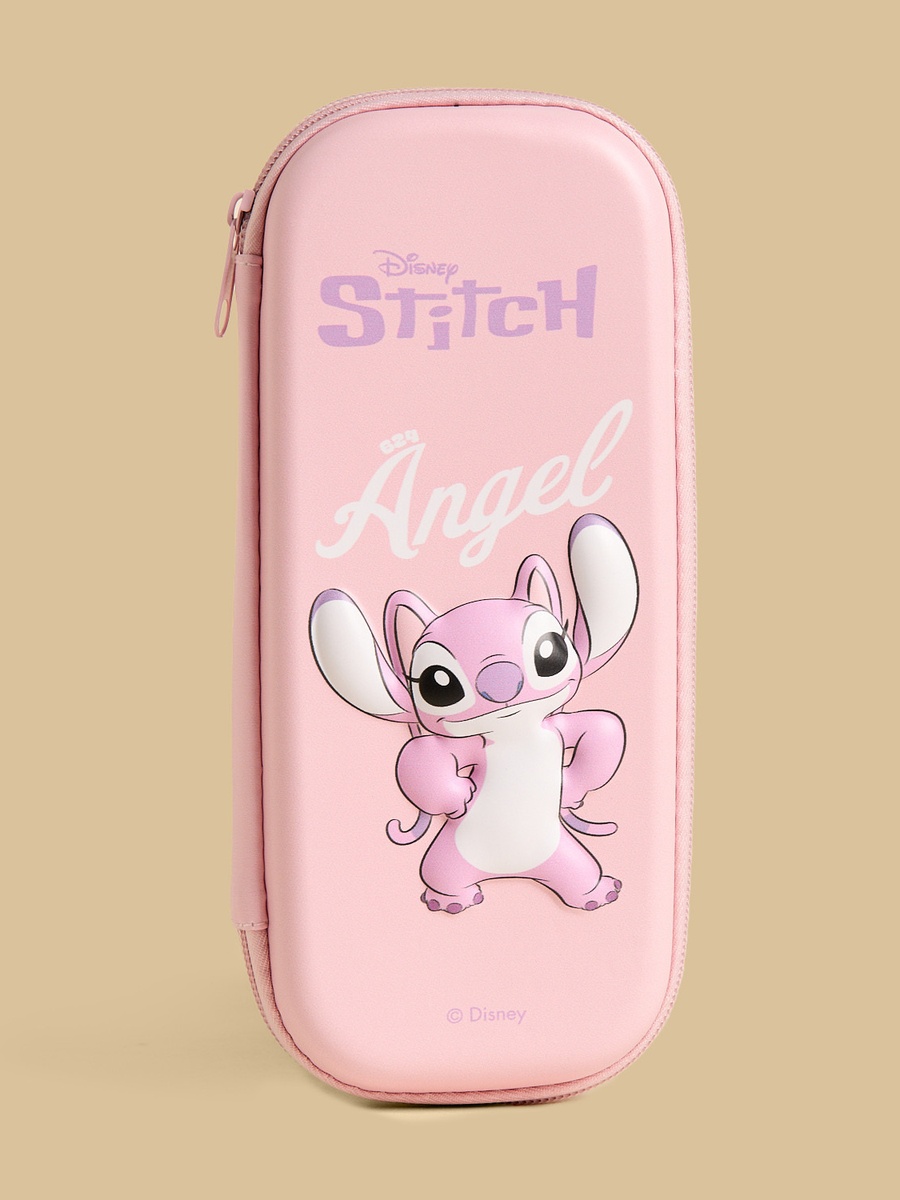Angel Applique Pencil Case with Zip Closure