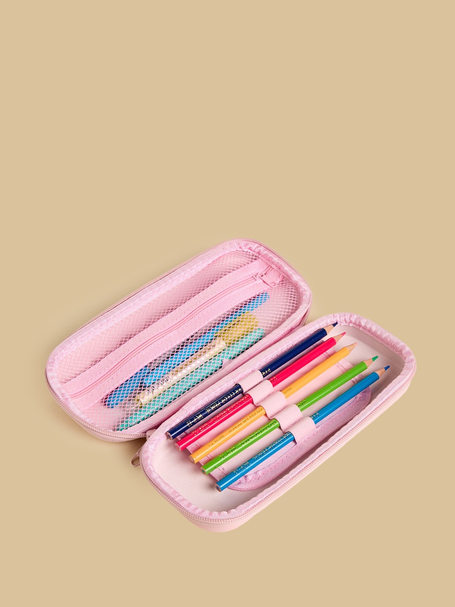 Angel Applique Pencil Case with Zip Closure