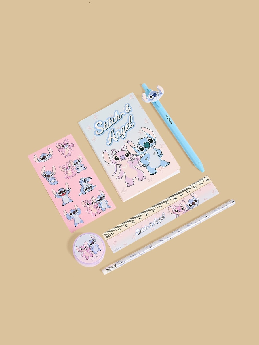 Stitch and Angel Stationery Set