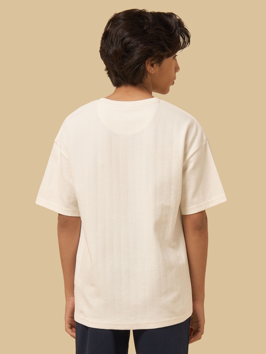 Slogan Embroidered Cotton T-Shirt