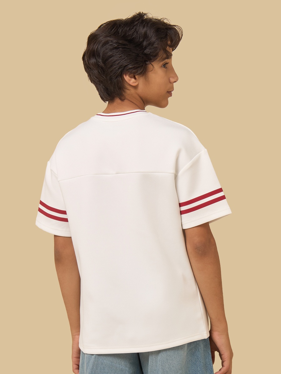 Varsity Print Mesh T-Shirt