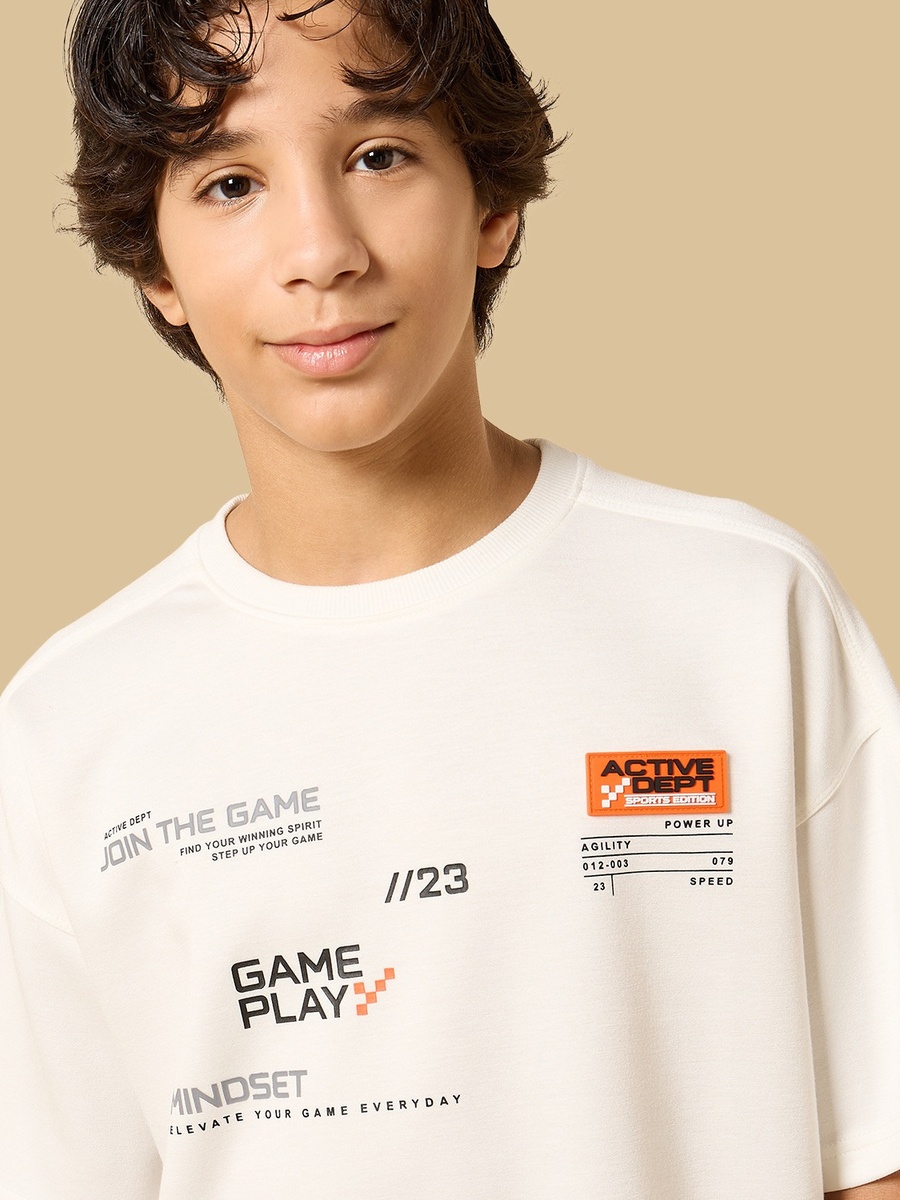 Game Rubber Print Cotton T-Shirt