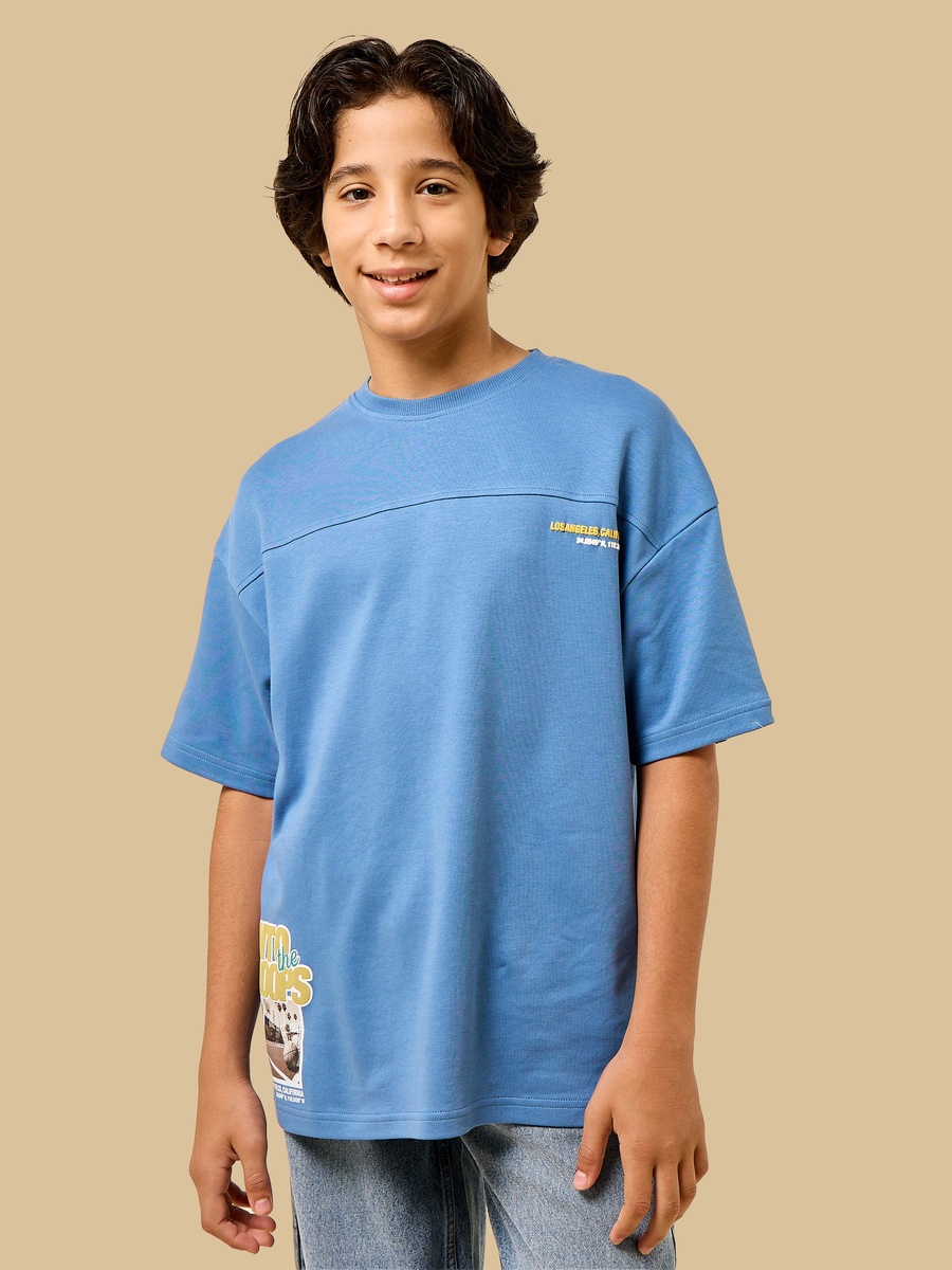 Graphic Print Cotton Interlock T-Shirt