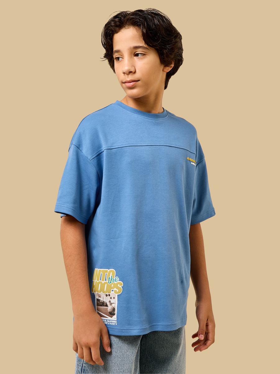 Graphic Print Cotton Interlock T-Shirt
