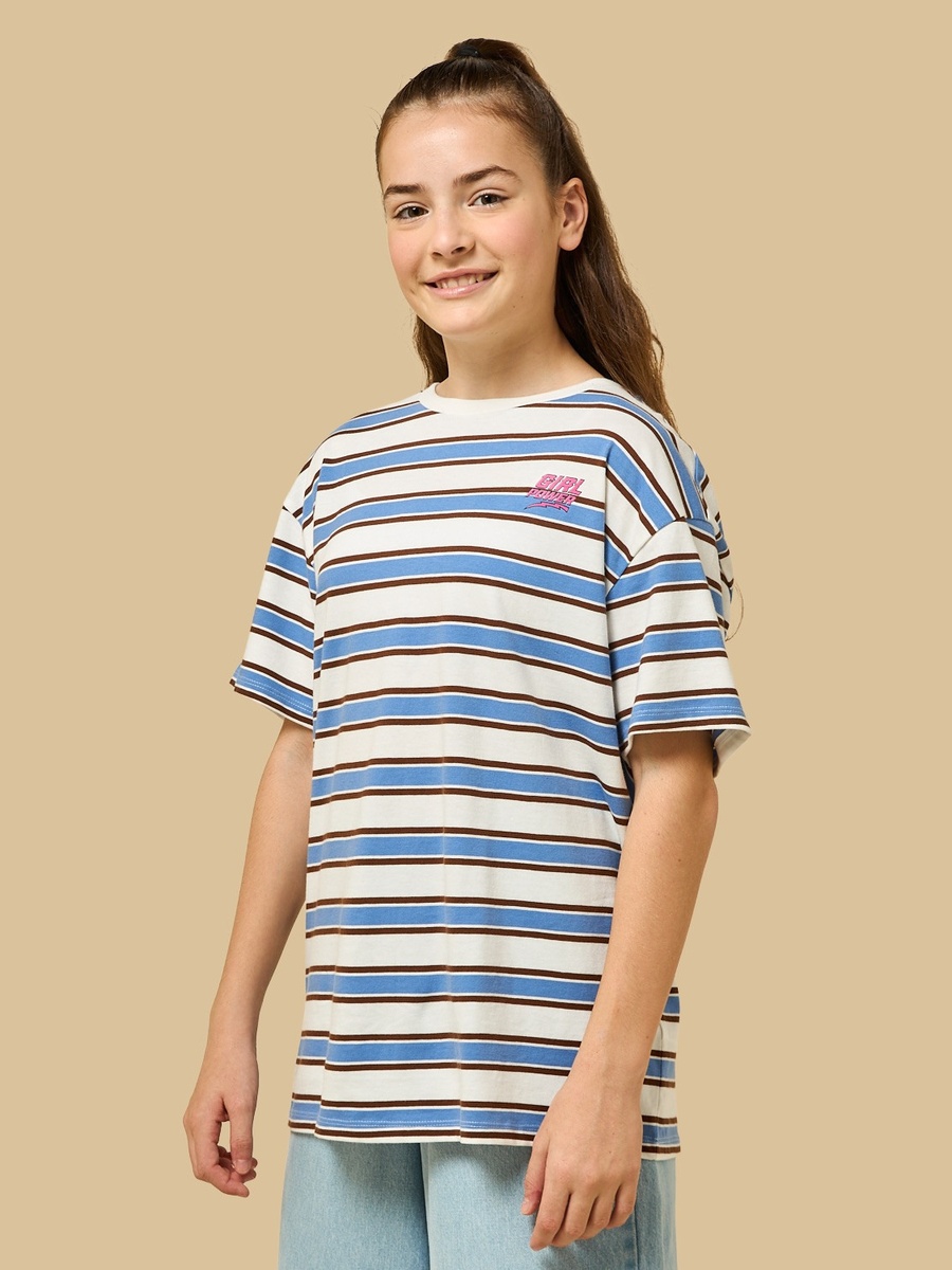 Striped Oversized Cotton T-Shirt