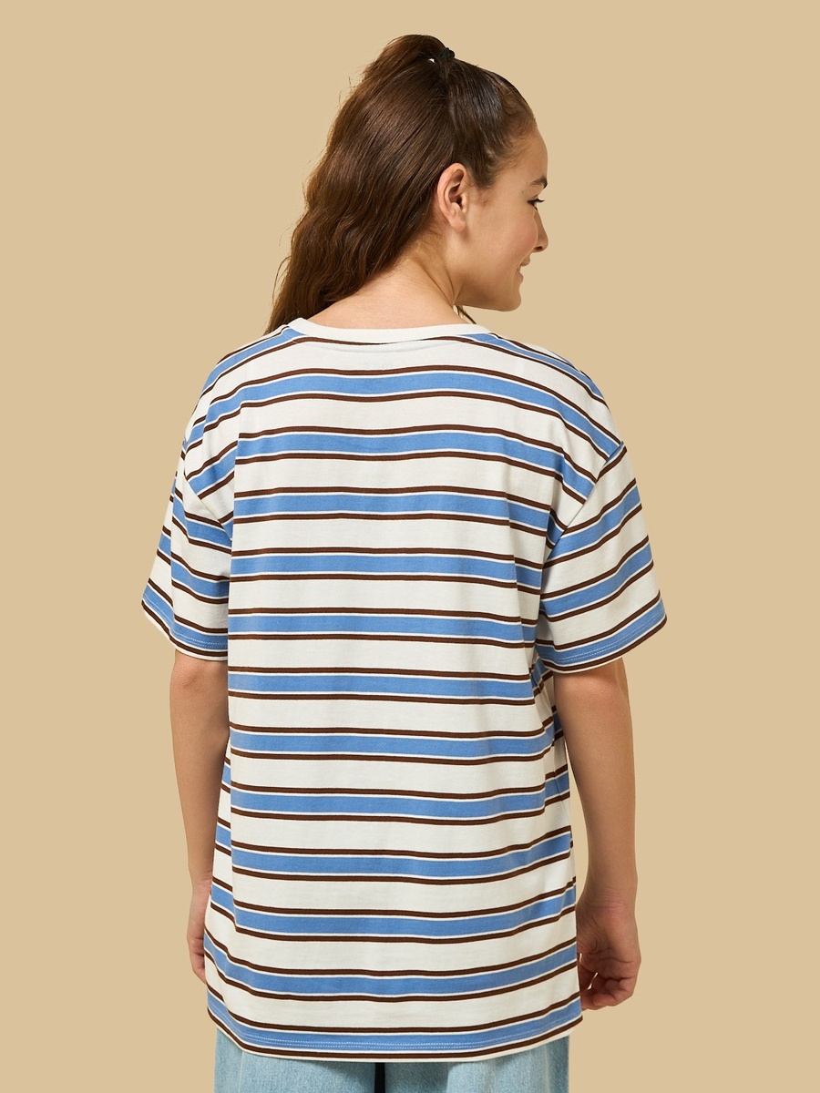 Striped Oversized Cotton T-Shirt