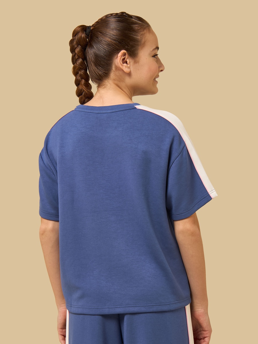Slogan Print Modal Boxy T-Shirt