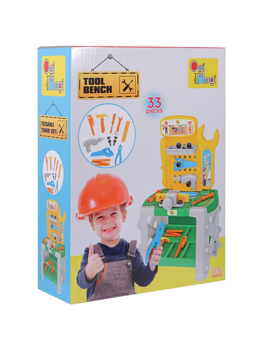 33-Pieces Construction Workbench Set