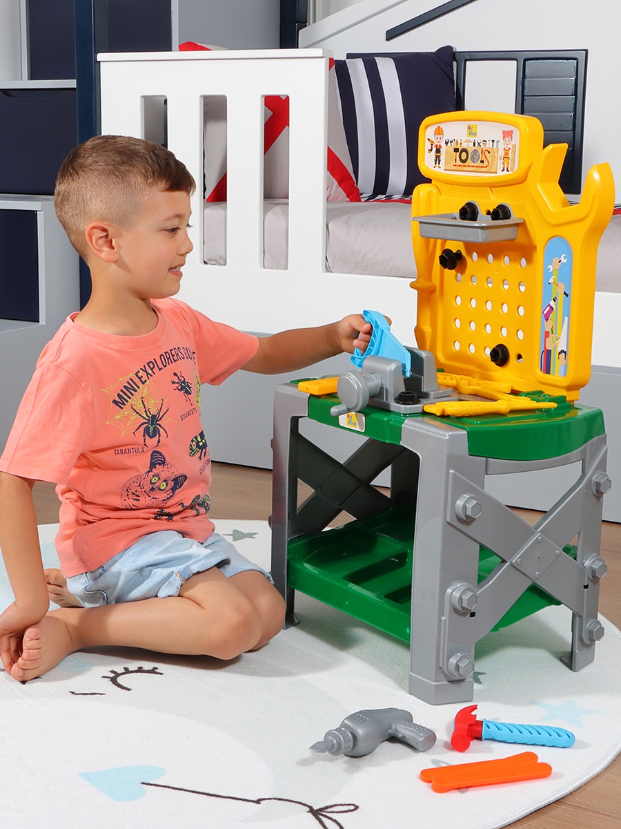33-Pieces Construction Workbench Set