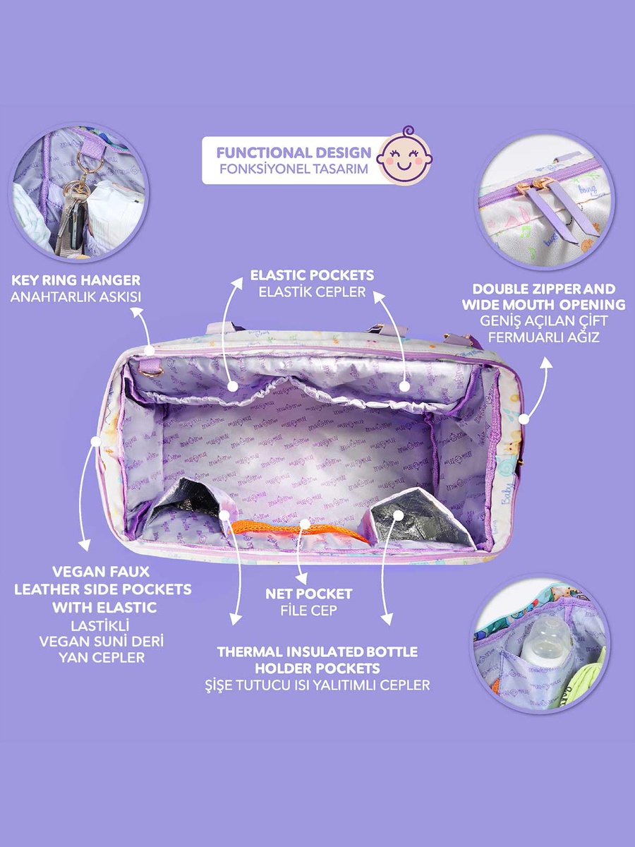 Baby Large Waterproof Diaper Bag
