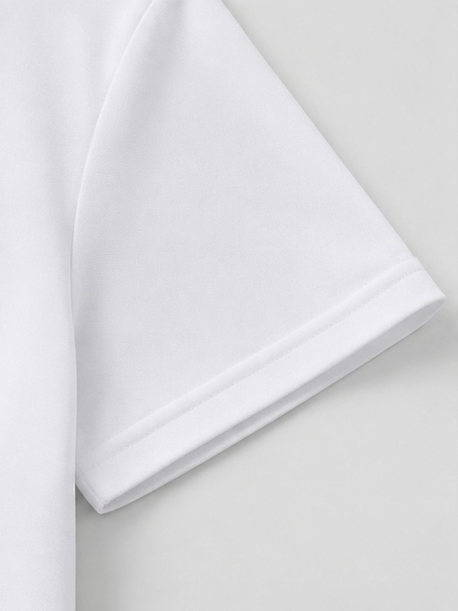 Kids White Short Sleeve Polo T-Shirt