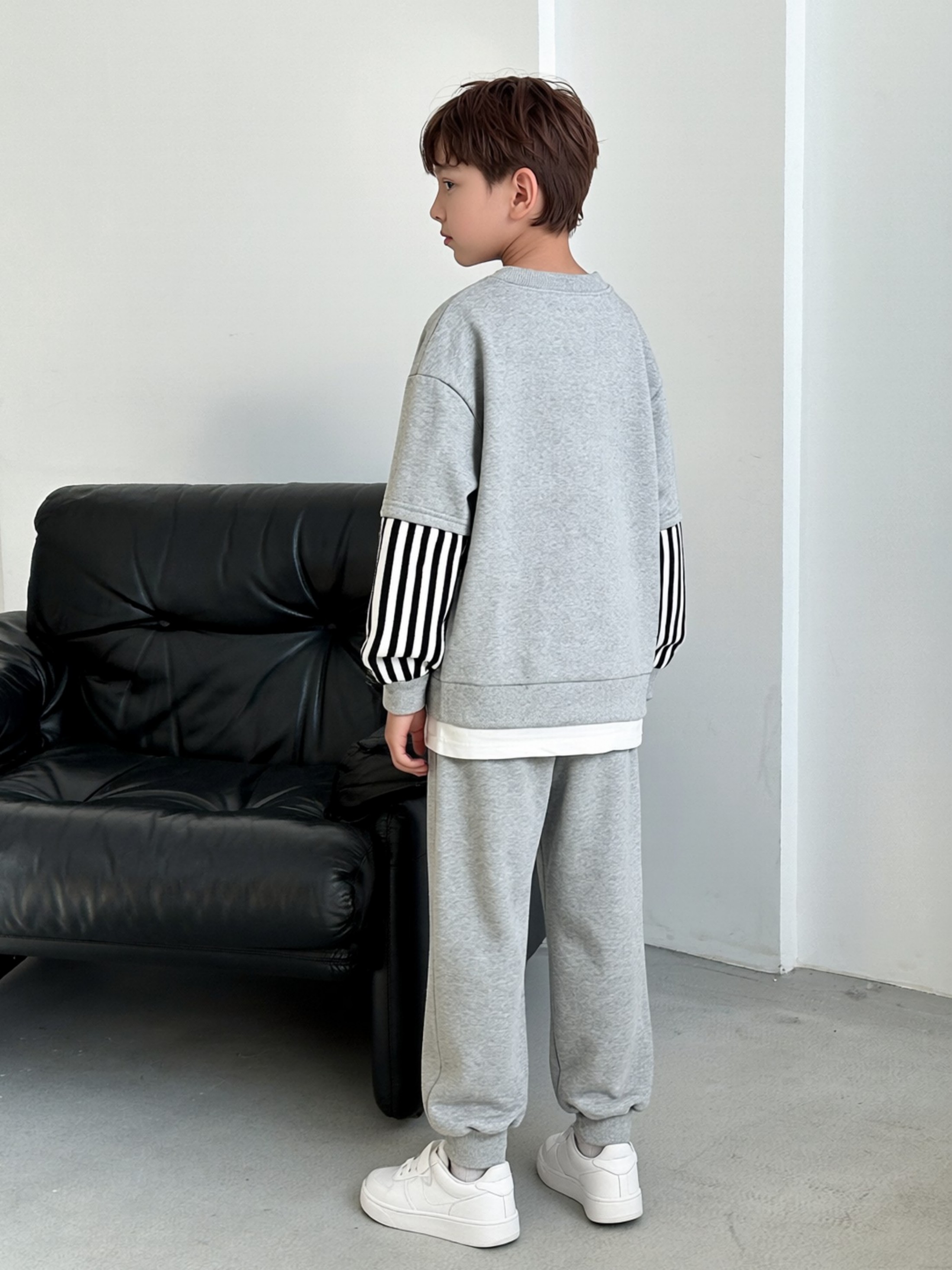 Fall Boys Fashion Tracksuit, Sweatshirt and Pants Set