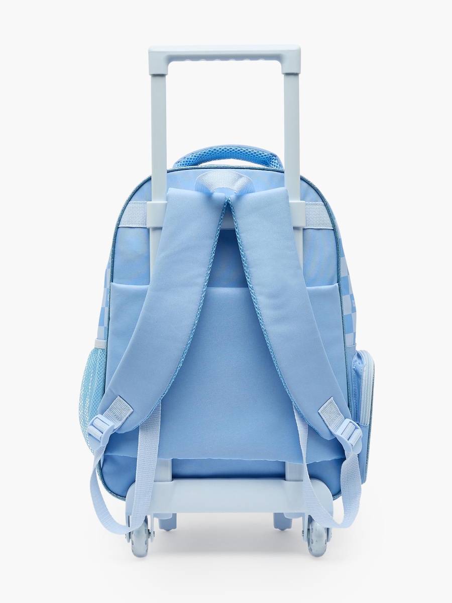 Stitch Print 3-Piece School Trolley Bag Set with Lunch Bag - 16 inches