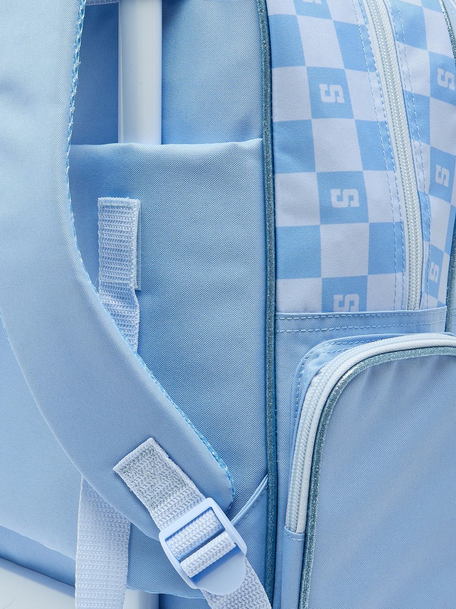 Stitch Print 3-Piece School Trolley Bag Set with Lunch Bag - 16 inches