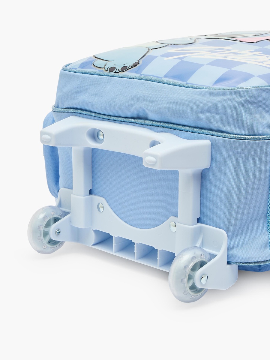 Stitch Print 3-Piece School Trolley Bag Set with Lunch Bag - 16 inches