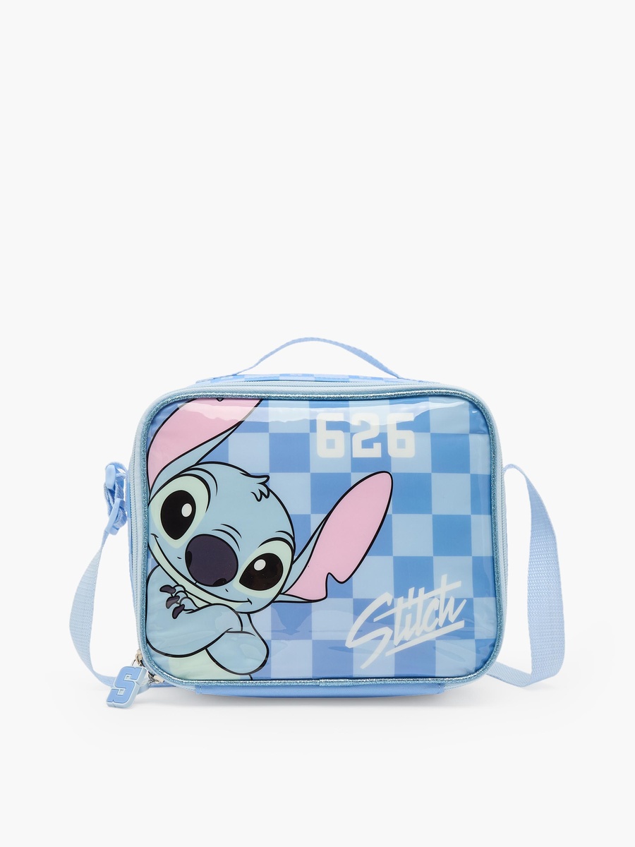 Stitch Print 3-Piece School Trolley Bag Set with Lunch Bag - 16 inches