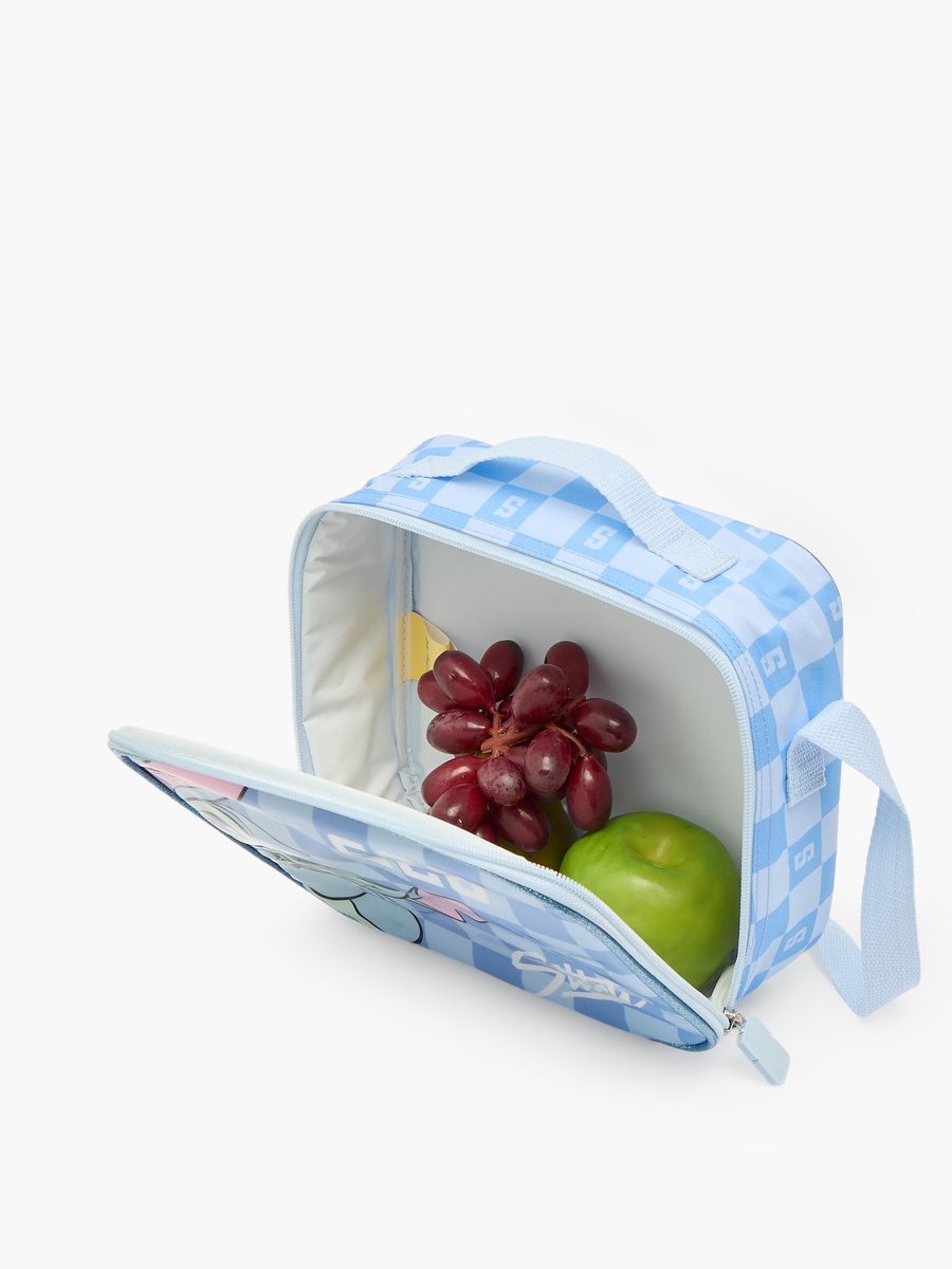 Stitch Print 3-Piece School Trolley Bag Set with Lunch Bag - 16 inches