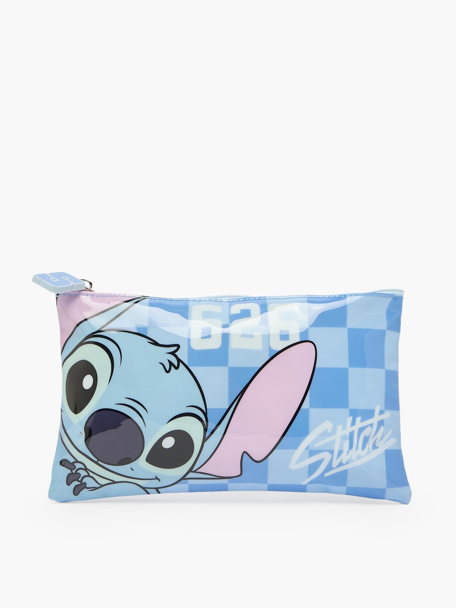 Stitch Print 3-Piece School Trolley Bag Set with Lunch Bag - 16 inches