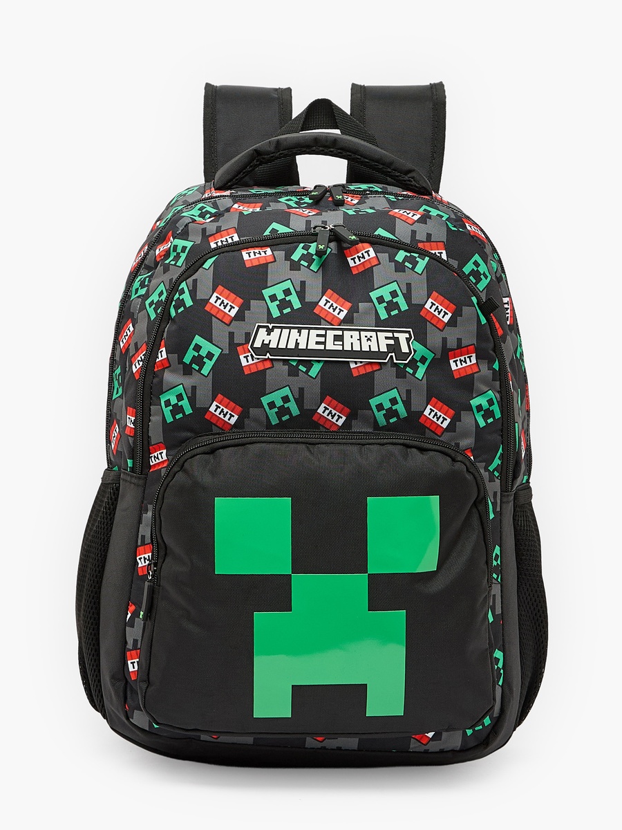 Microsoft Mojang Studios Printed Backpack with Laptop Compartment - 17 inches