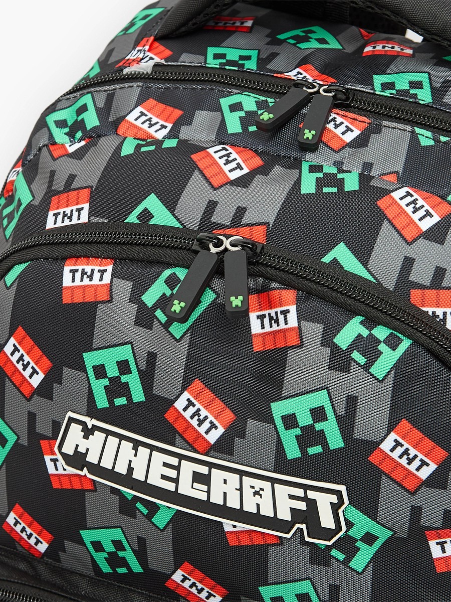 Microsoft Mojang Studios Printed Backpack with Laptop Compartment - 17 inches