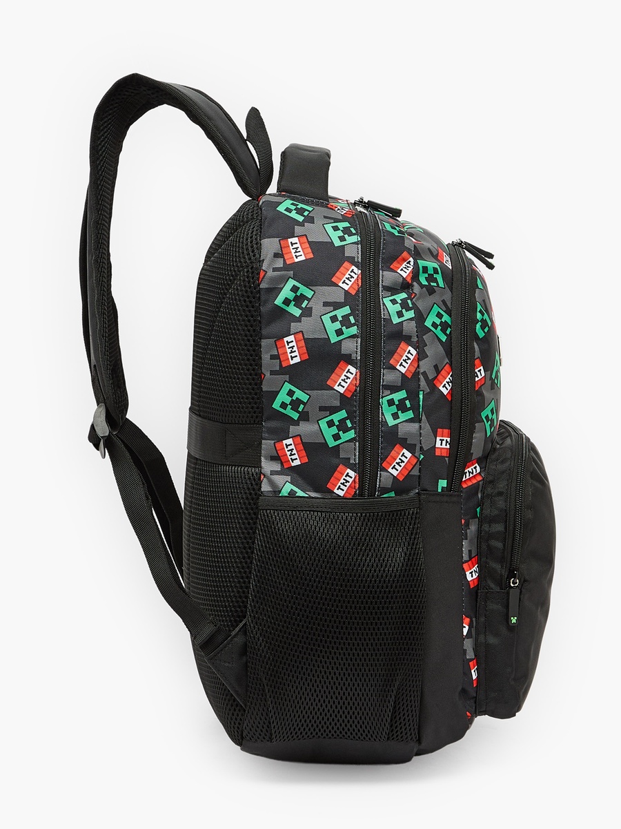Microsoft Mojang Studios Printed Backpack with Laptop Compartment - 17 inches