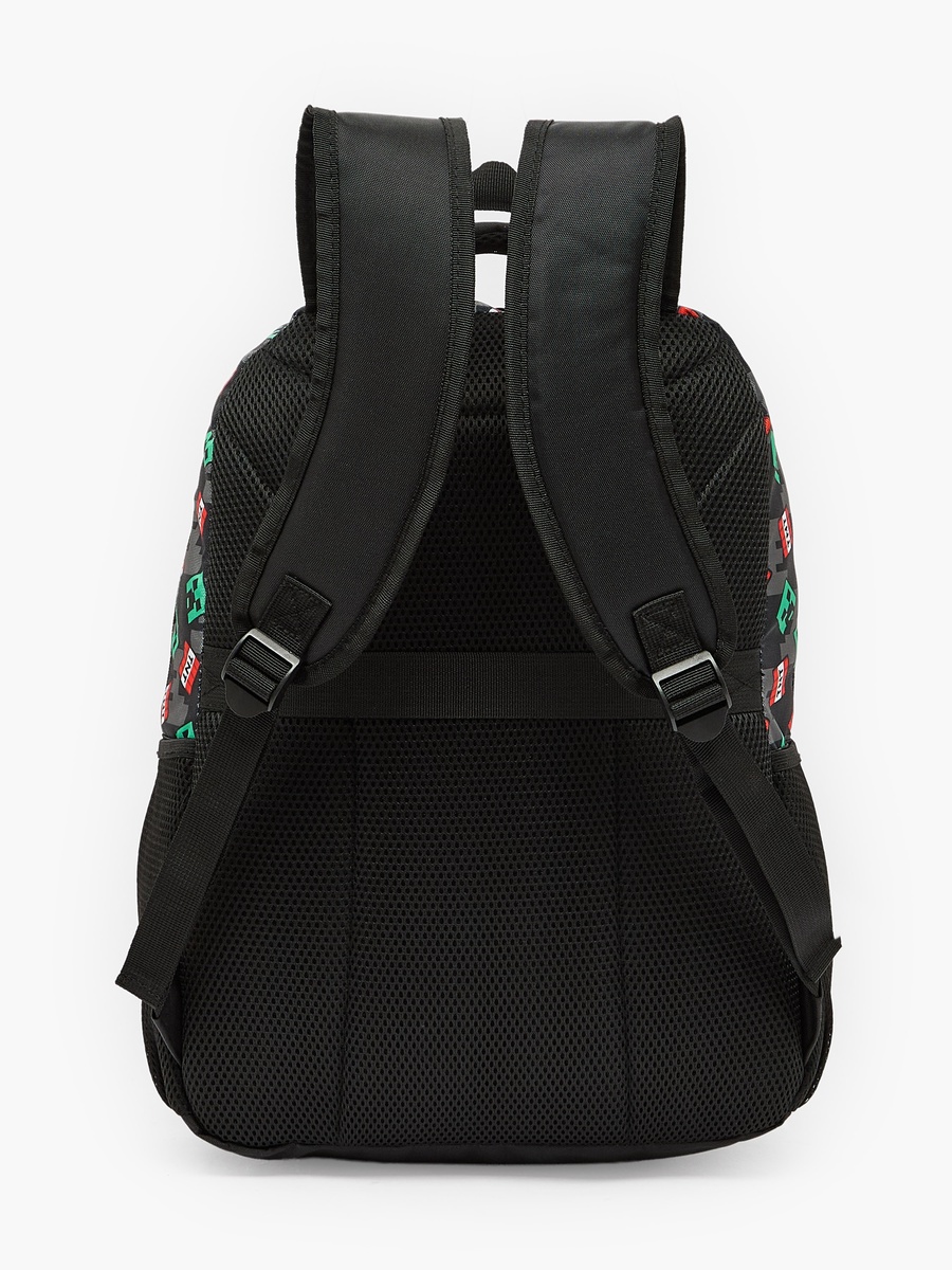 Microsoft Mojang Studios Printed Backpack with Laptop Compartment - 17 inches
