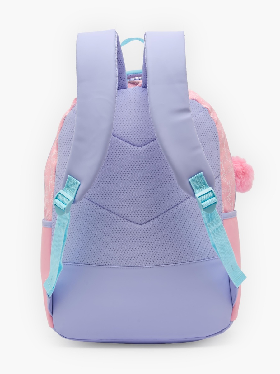 Minnie Mouse Print Backpack with Padded Straps