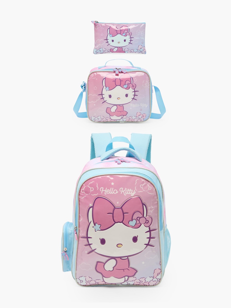 Hello Kitty 3-Piece School Backpack Set with Lunch Bag - 16 inches