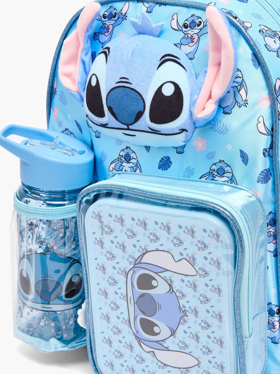 Stitch 3-Piece School Backpack Set with Lunch Box - 14 inches