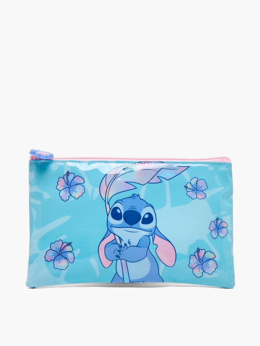 Stitch Print 5-Piece School Trolley Bag Set with Lunch Bag - 16 inches